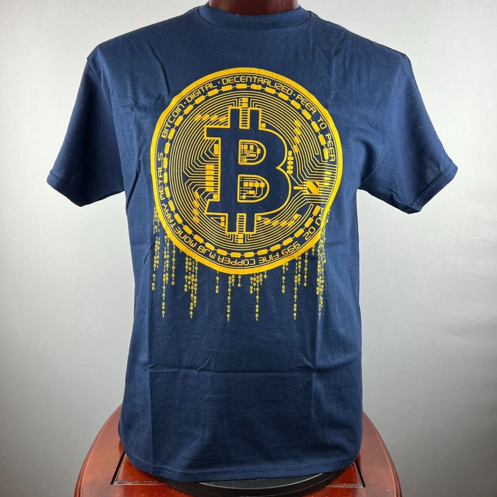Bitcoin Digital Currency Logo Large T-Shirt NWT